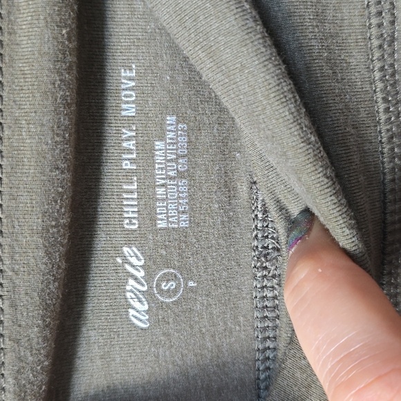Aerie Chill Play Move high waisted cotton green Legging S - Picture 5 of 6